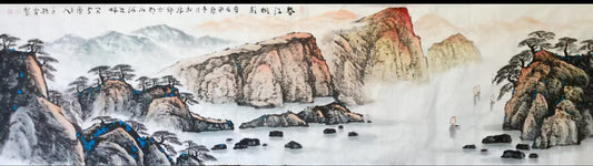 山水系列-春江帆影